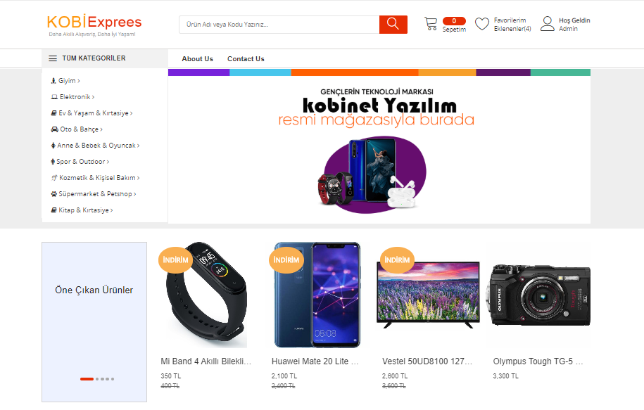 Kobiexpress E-ticaret Teması Yayında !