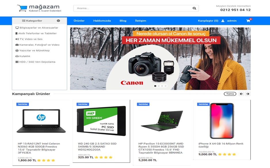 Magazam E-ticaret Teması Yayında !