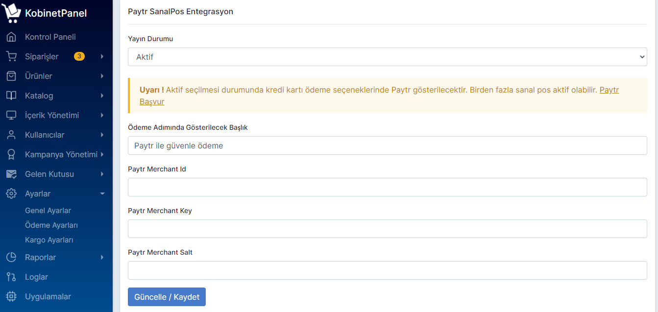 Paytr SanalPos Entegrasyonu Nasıl Yapılır ?